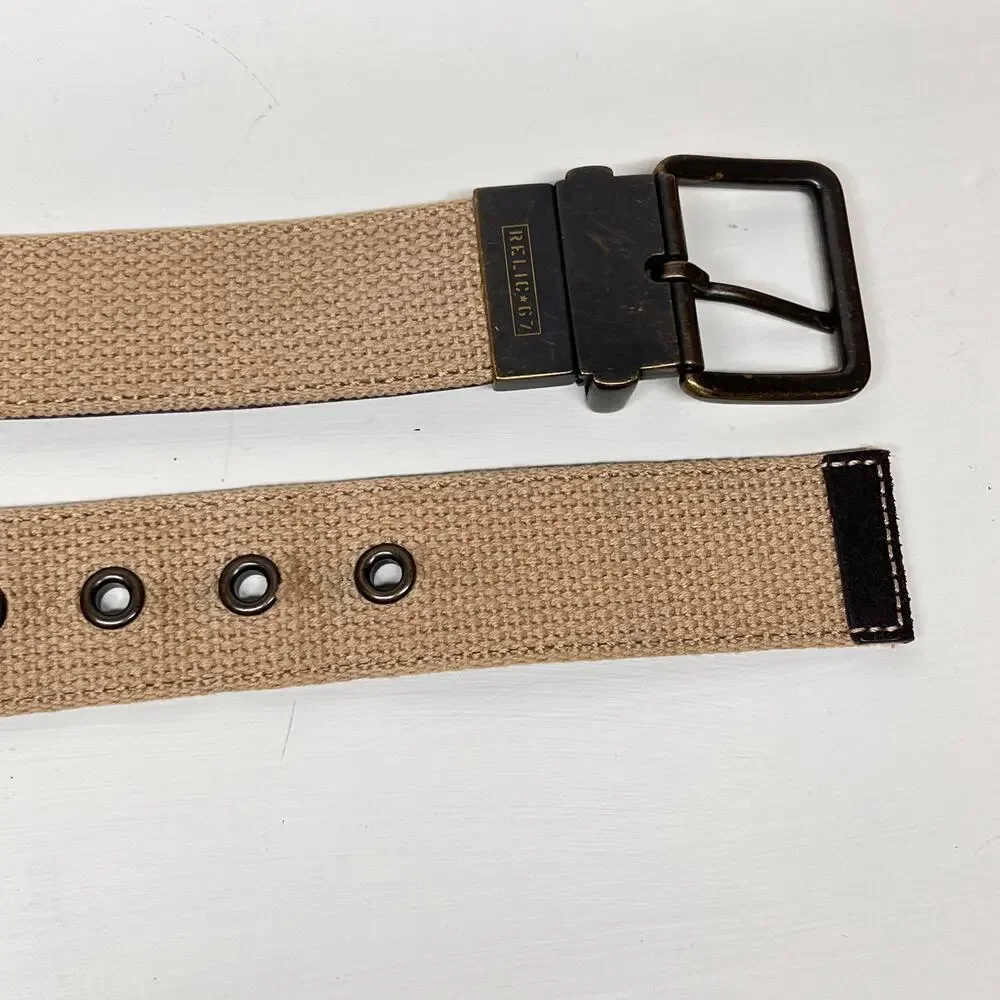 Relic G7 Canvas Leather Reversible Belt Unisex Size 40
